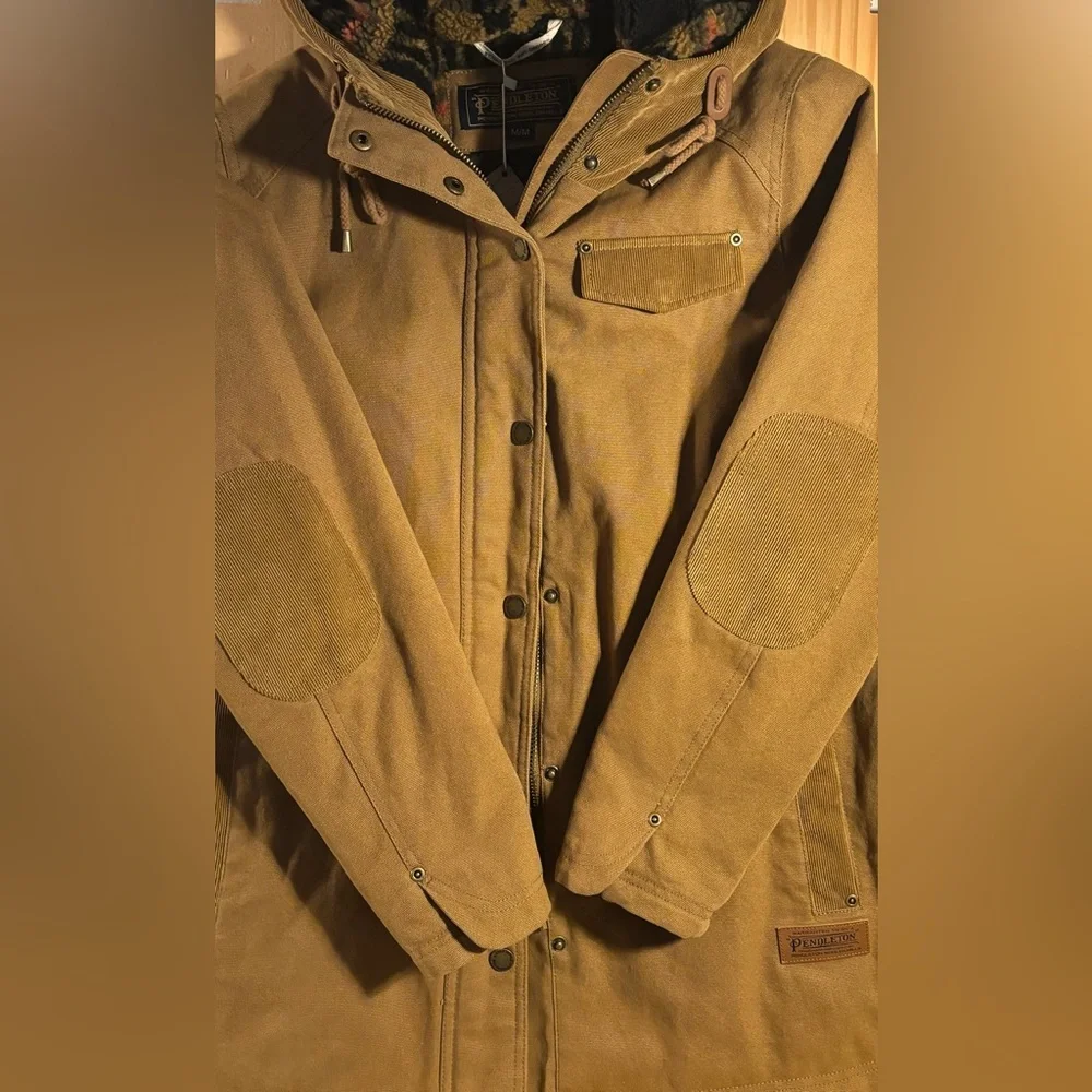 Pendleton Women's Marias Canvas Cord Trim Parka (NWT) - Picture 9 of 15
